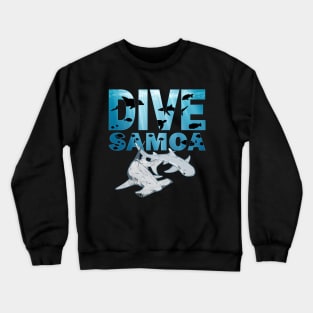 Hammerhead and Whitetip Reef Shark Dive Samoa Crewneck Sweatshirt